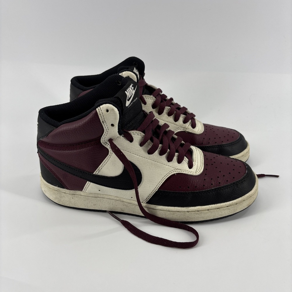 Nike Court Vision Next Nature Mid Dark Beetroot Colorway Size 8.5 Unisex Adult